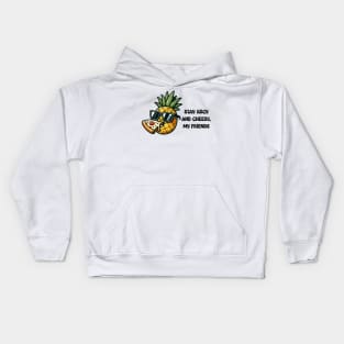 Pineapple Pizza Party Kids Hoodie